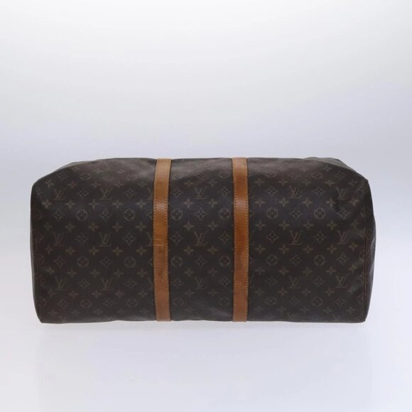 LOUIS VUITTON Monogram Keepall 55 Boston Bag M41424 LV Auth MY147 - Picture 7 of 16